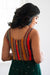 GRG - Aadhini Greeen sequins skirt with multicolor printed embroidered top - XS & S only