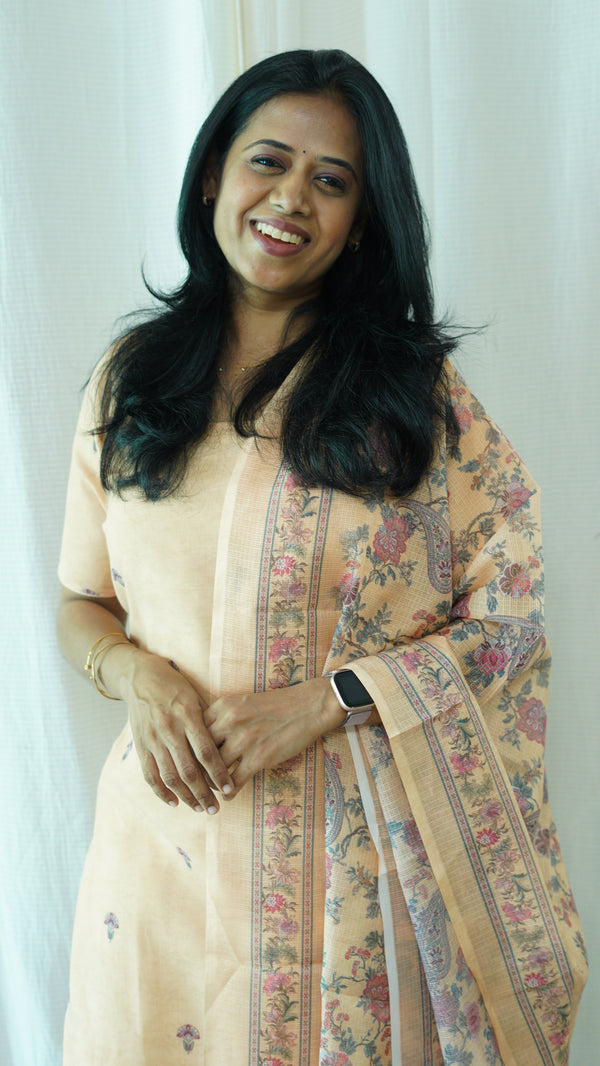 Yellow Chanderi Suit