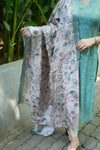 Charita Pastel Green Chanderi Kurta Set with Kalamkari Dupatta (set of 2)