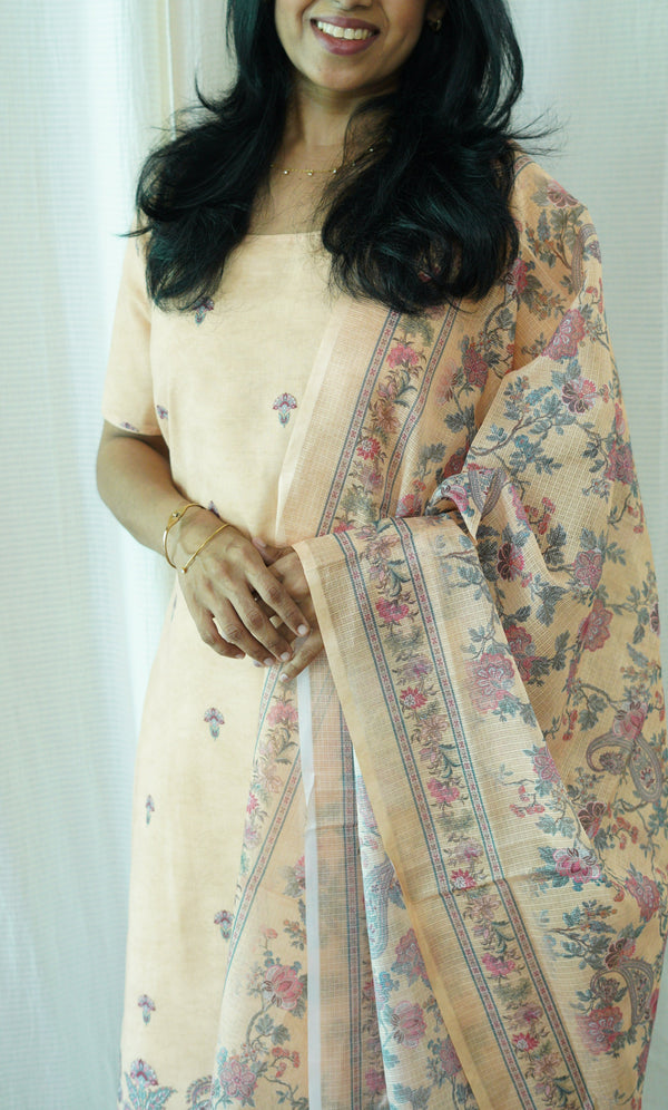 Yellow Chanderi Suit