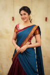Radha Maroon Halfsaree (Set of 3 )