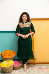 Shilpa Green Kurti Set