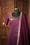 Venba Wine Chettinad Cotton Kurti Set ( Set of 2 )