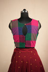 Thendral Maroon Sleeveless Croptop and Skirt (Set of 2 )