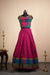 Thendral Magenta Sleeveless Croptop and Skirt (Set of 2 )