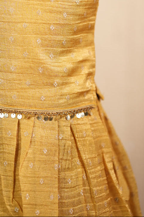 Mathangi Beige Lehenga Mini ( Set of 2 )