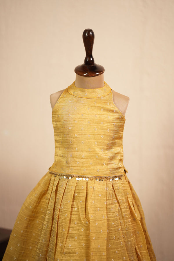 Mathangi Beige Lehenga Mini ( Set of 2 )