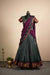 Madhuri Peacock Green Chettinad Cotton Halfsaree (Set of 3 )