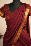 Venba Maroon Chettinad Cotton Halfsaree (Set of 3 )