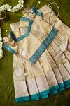 Nila Gold with Teal Banarasi Kids Mini