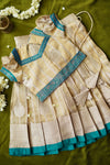 Nila Gold with Teal Banarasi Kids Mini