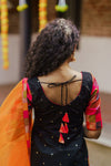 Poonam Black Mom & Me Combo | Handcrafted Festive Mother Daughter Ethnic Wear by Ekanta Studio | Mom 04
