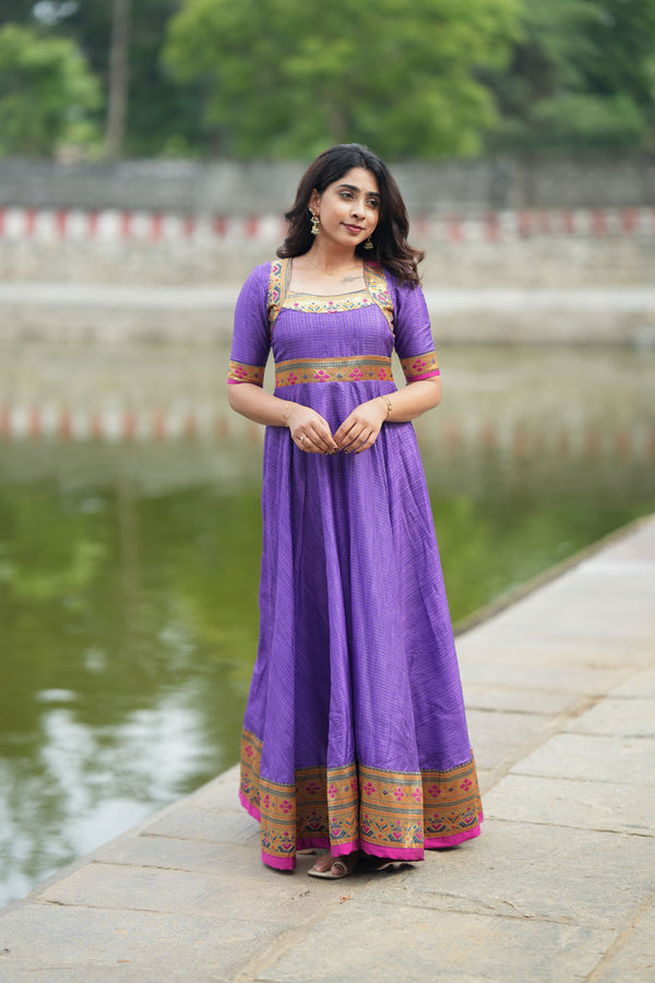 Vaishali Violet maxi Dress