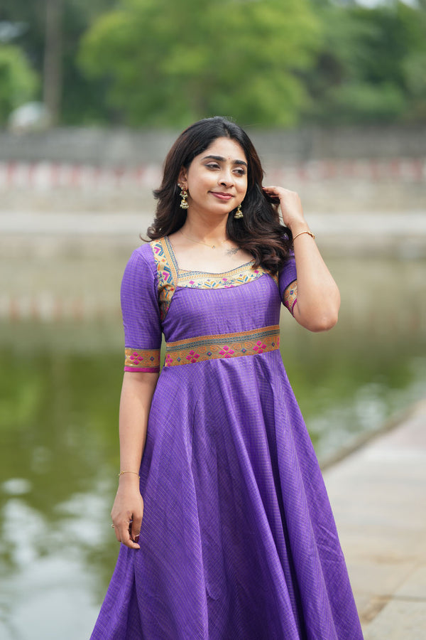 Vaishali Violet maxi Dress