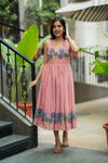 Ivana Pastel Pink Midi Dress