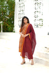 Prathana Mustard & Maroon Mom & Me
