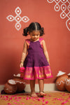 Tamizh Violet Kurti with Frock Mom & Me