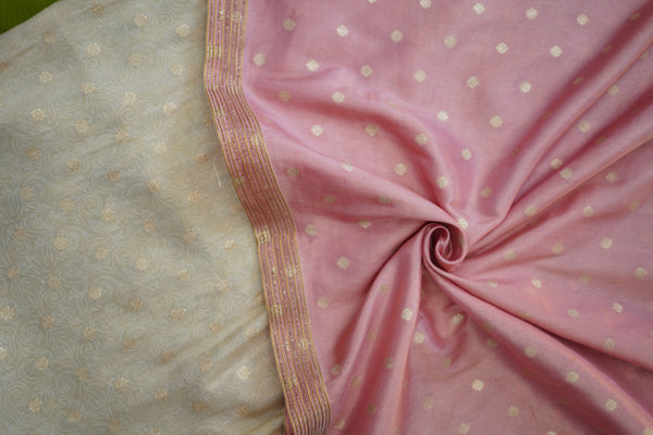 Nishika Ivory with Pink Kurti (Set of 2)