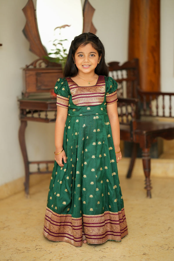 Shravya Green Frock Mini