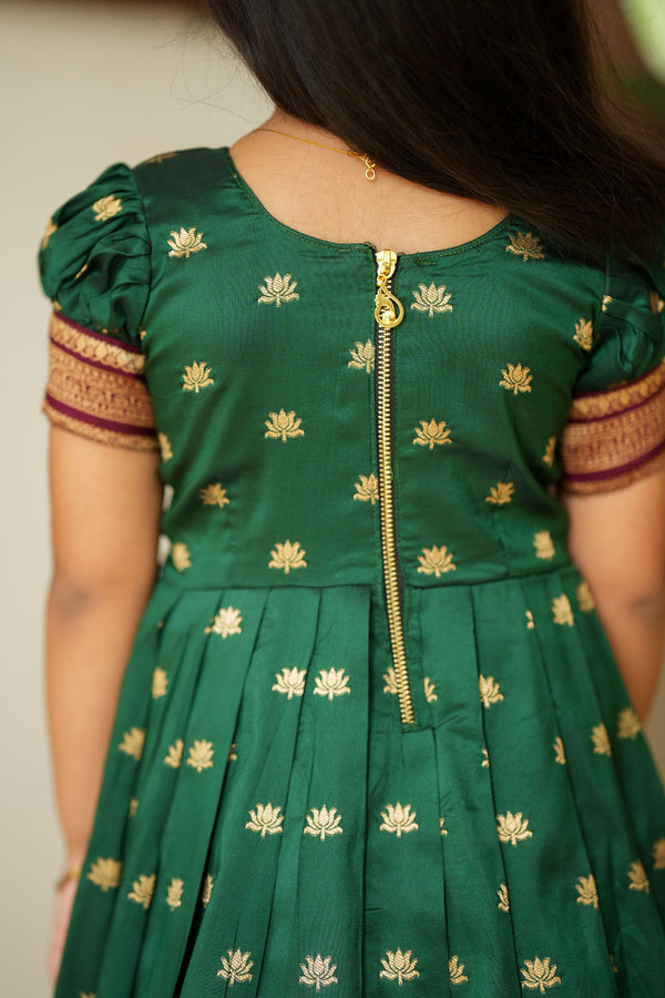 Shravya Green Frock Mini