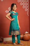Madhuri Blue Kurti set Mini (Set of 2)