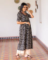Black Fish Print Kurta (PR)
