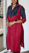 IMD - Shanvika Red Cotton Kurti