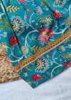 Vidhya Teal Blue Floral Co-ord Mini