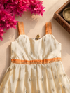 Nadhi Ivory with Orange Frock Mini