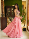 Chandrika Pink Croptop & Skirt ( Set of 2 )