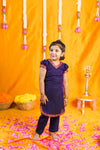 Sreeja Violet Croptop Salwar Mom & Me Set