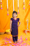 Sreeja Violet Croptop Salwar Mom & Me Set