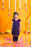Sreeja Violet Kurti Set Mini ( Set of 2)
