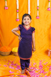 Sreeja Violet Croptop Salwar Mom & Me Set