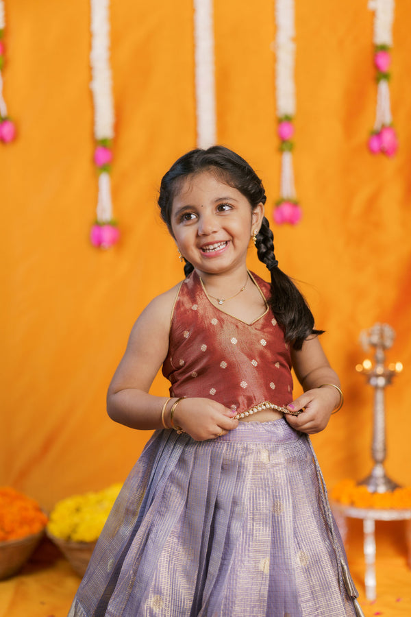 Gargi Lavender Lehenga Mini (Set of 2)