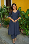 Viha Navy Blue Co - Ords ( Set of 2 )
