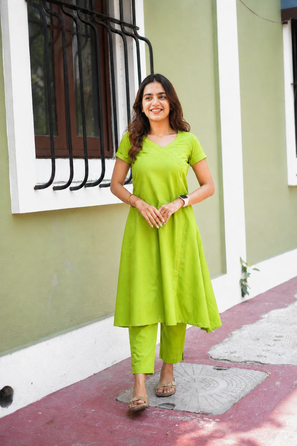 Vahini Lemon Green Co - Ords ( Set of 2 )