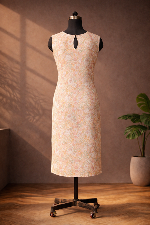 Anika Peach Kurti set