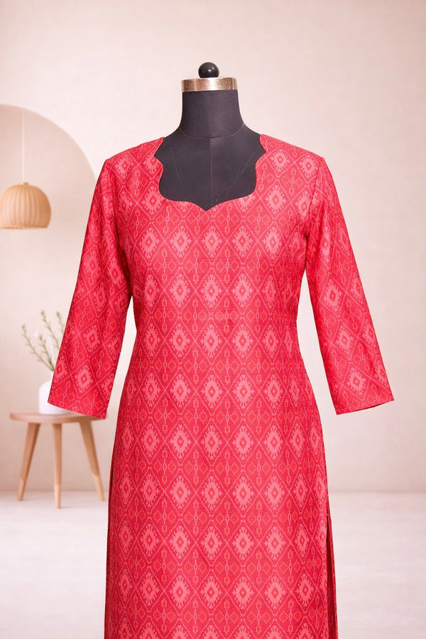 Yuva Peach Kurti