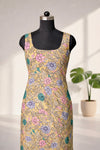Thaarika Olive Yellow Kurti