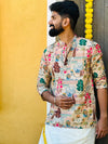 Aarav - Pichwai Mughal Kurta Shirt