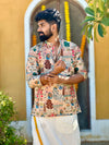 Aarav - Pichwai Mughal Kurta Shirt