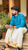 Ved - Blue checks Kurta