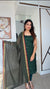 Meghna Green Chanderi Kurti Set ( Set of 2 )