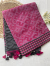 Grey Mul Mul Cotton Saree