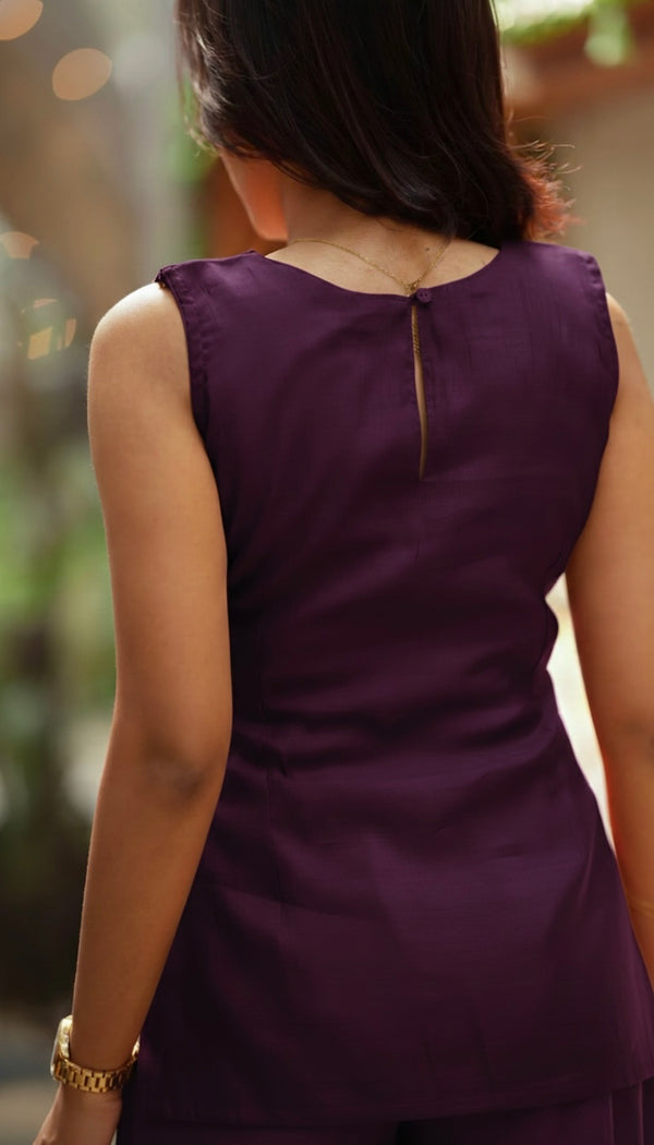 Aarna Wine Kurta Set (Set of 2)