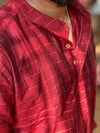 Ved - Maroon checks Kurta