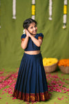 Ezhili Navy Croptop & Skirt mini (Set of 2)