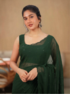 Madhanika Green Saree (Set of 2)