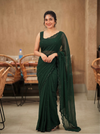 Madhanika Green Saree (Set of 2)